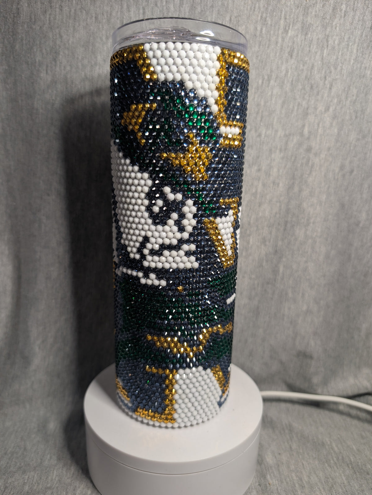 Notre Dame 20 oz rhinestone tumbler