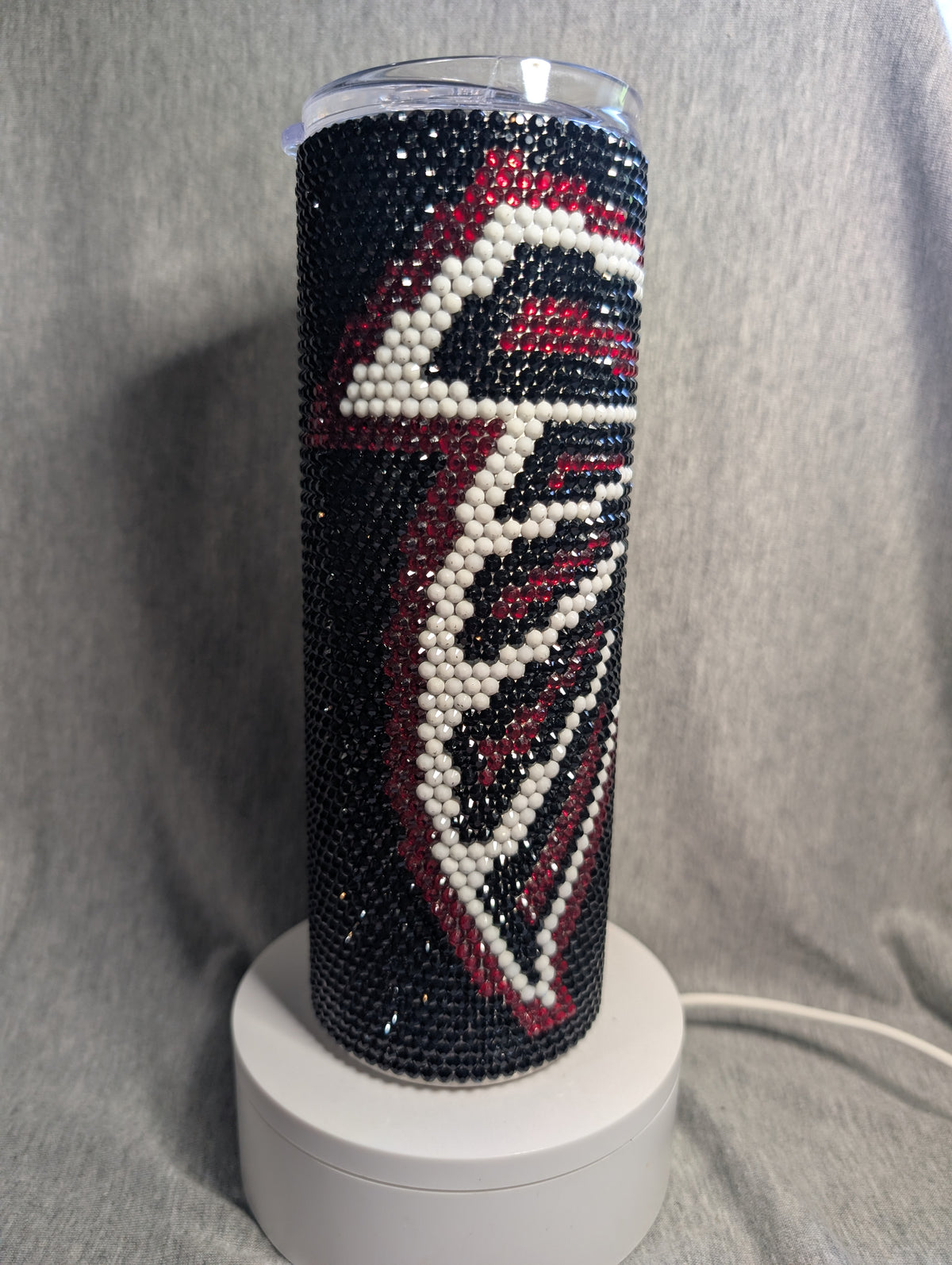 Atlanta Falcons Football Team Rhinestone 20 oz skinny tumbler