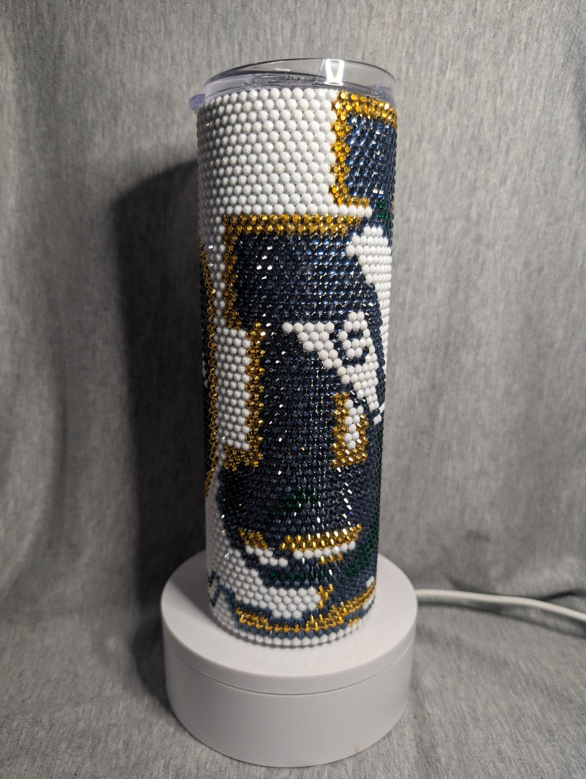 Notre Dame 20 oz rhinestone tumbler