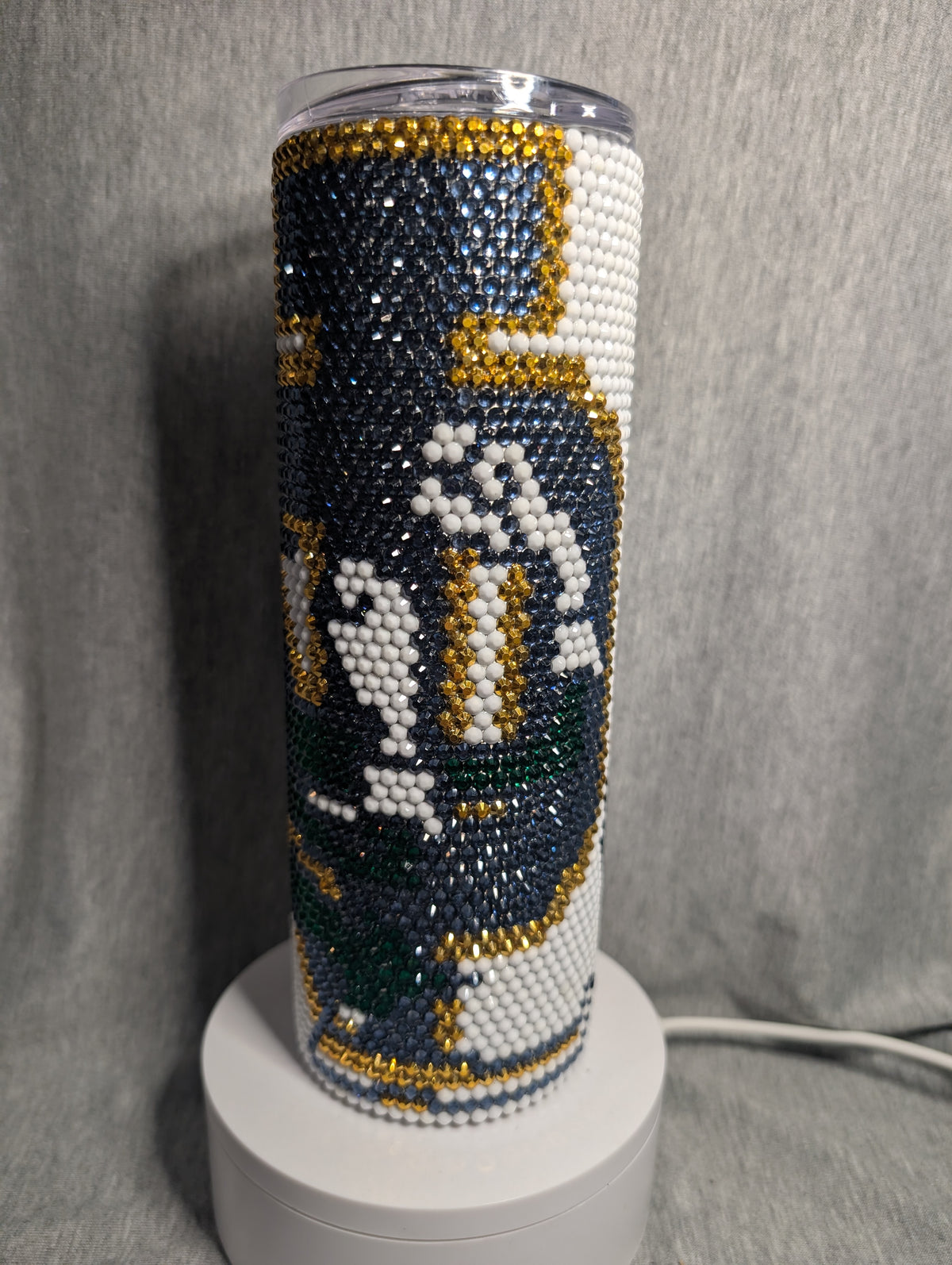 Notre Dame 20 oz rhinestone tumbler